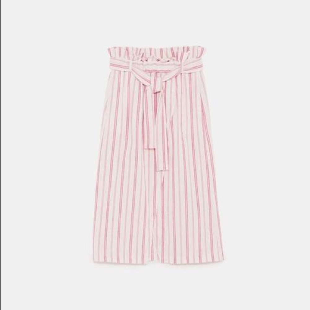 Zara Rustic Striped Midi Skirt - Picture 3 of 3
